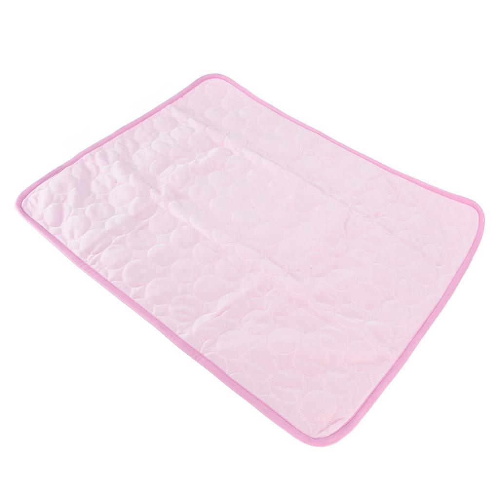 Pet Cooling Mat Breathable Ice Silk Cooling Pad for Dogs Cats Kennel Outdoor Car Seats Couches Floors