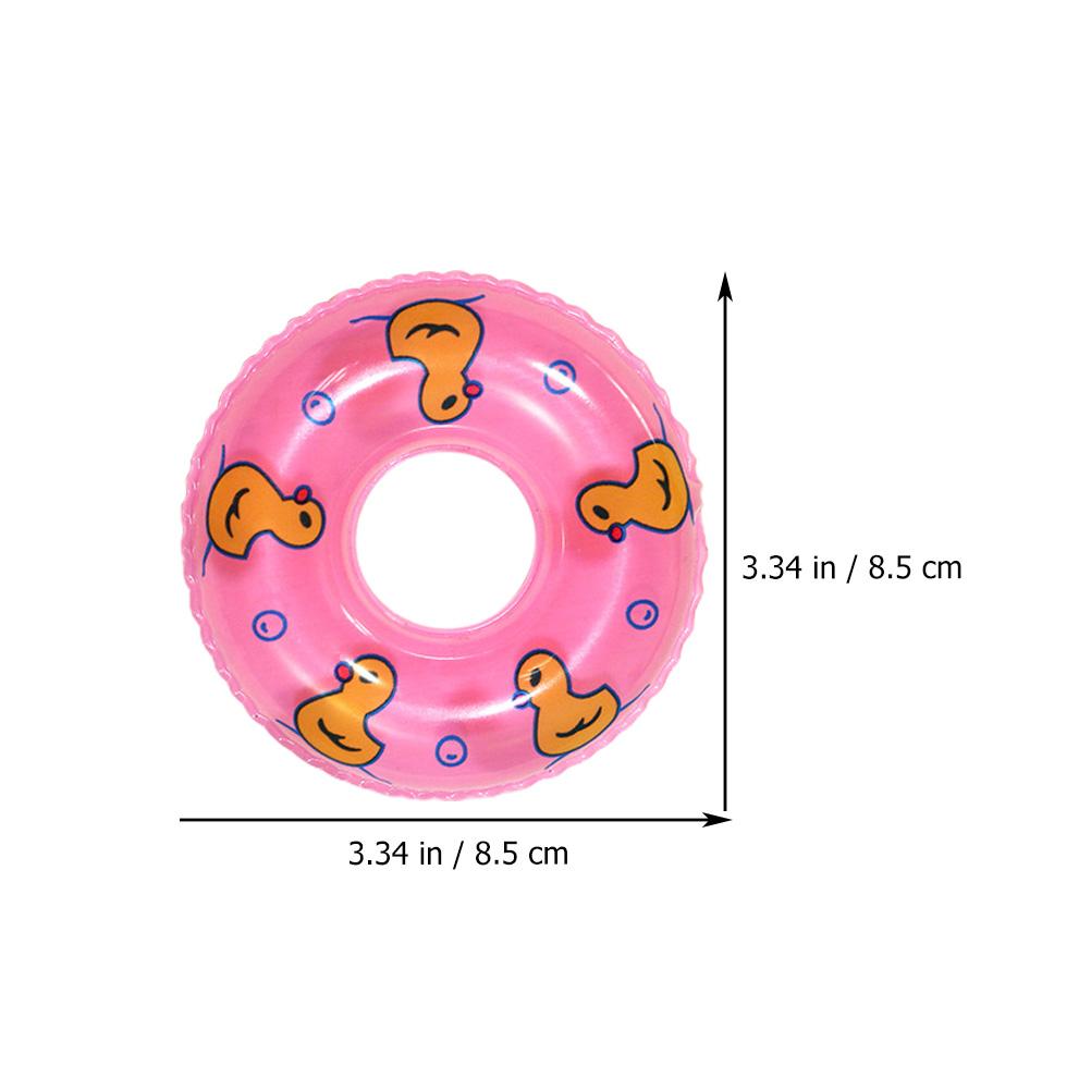 5/10/15/20 stücke Puppenhaus Miniatur Schwimmring Mini Niedlich Sommer Bade Float Rettungsring Puppenhaus Szenen Decor Zubehör