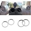 2/4pcs For Nissan Micra March K13 Versa Sunny Almera Latio 2011-2017 AC Air Vent Ring Cover Trim ABS Chrome Car Styling Frame