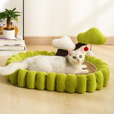 Money Tree Cat Toys Larger Than Elliptical Basin Sisal Cat Nest Cat Scratching Board Pet Supplies Round Cat Claw Board Dog Nest