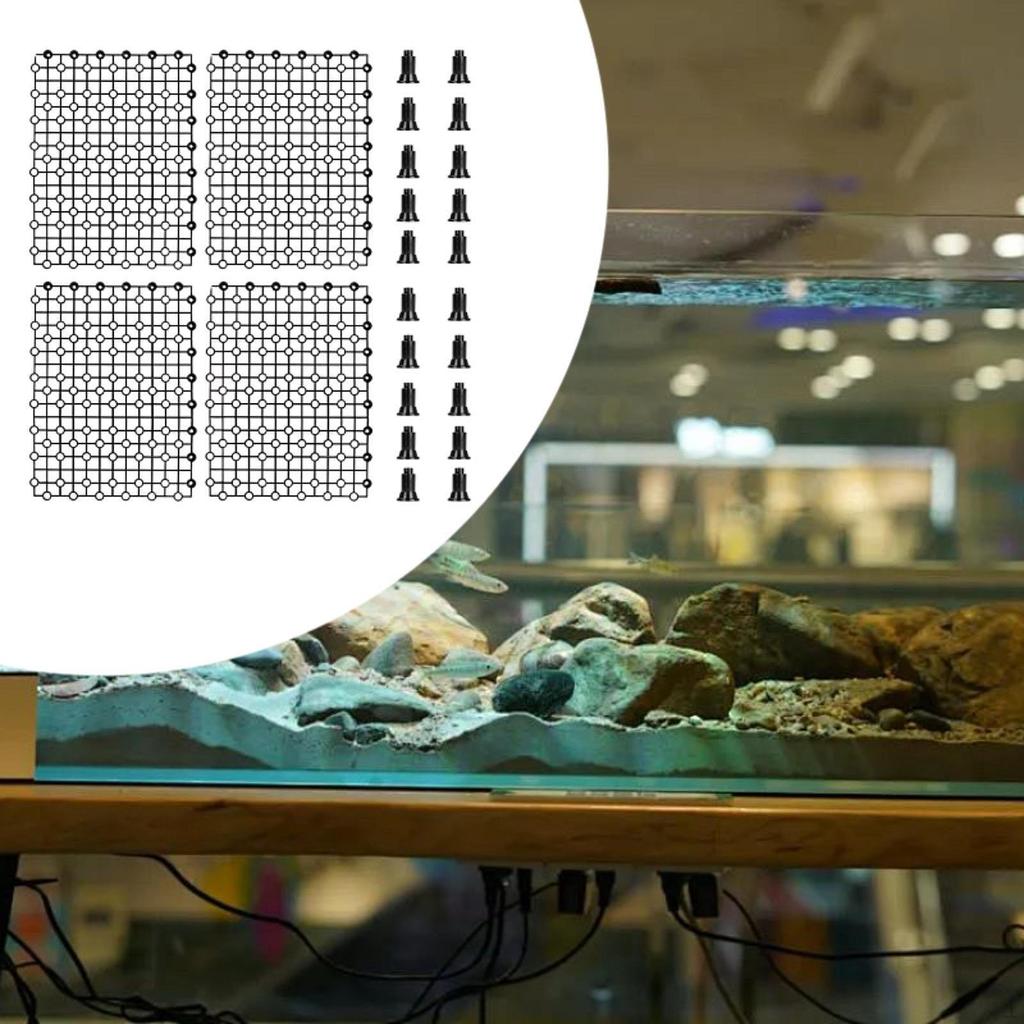 Isolierplatte für Aquarien, Trennwand für den Boden von Aquarien, Trenner, Sand- und Kiesfilter, Zubehör, Aquarium