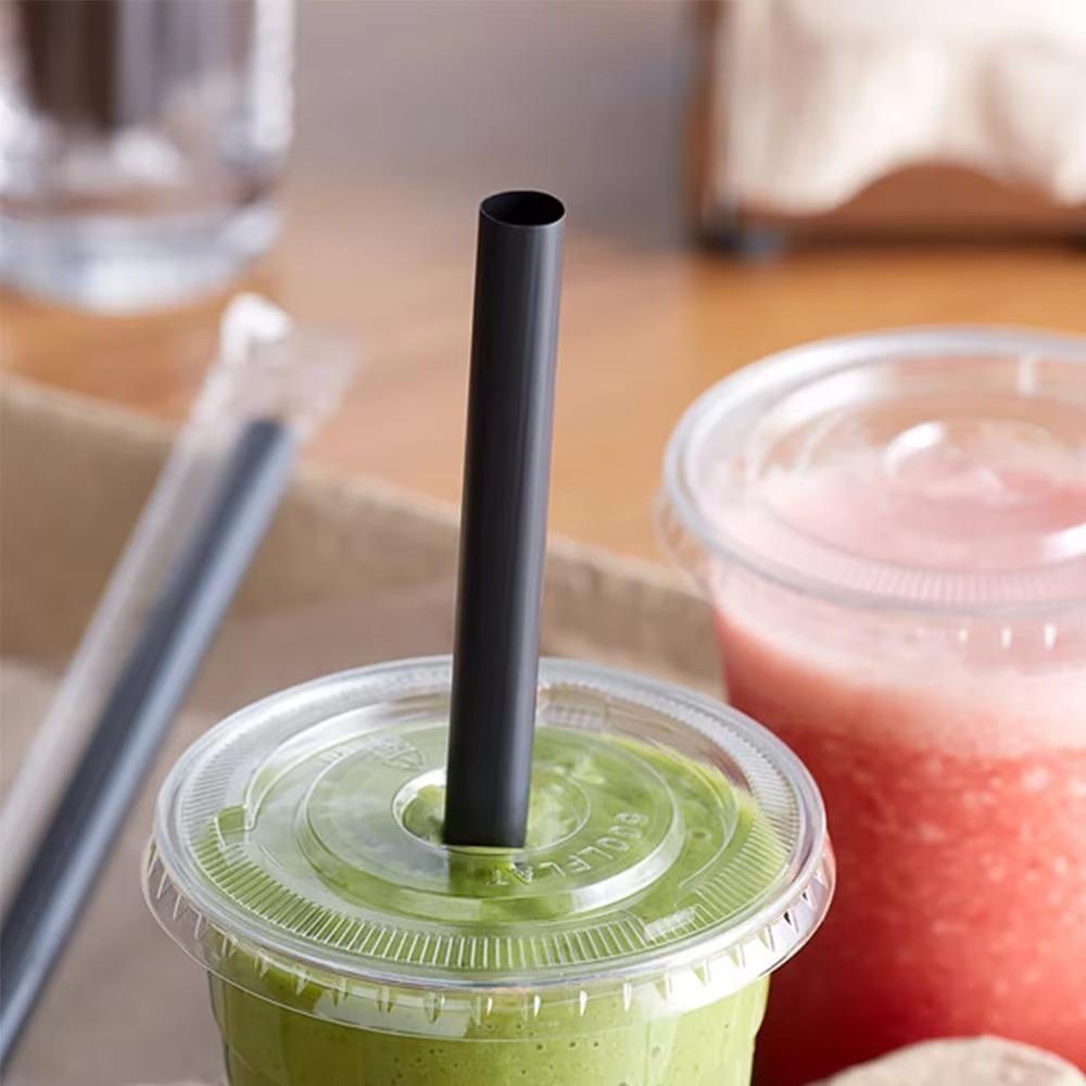 100PCS 1.1 MM Milkshake Straw Individual Packaging Bubble Tea Straw Practical Smoothies Straw  Party