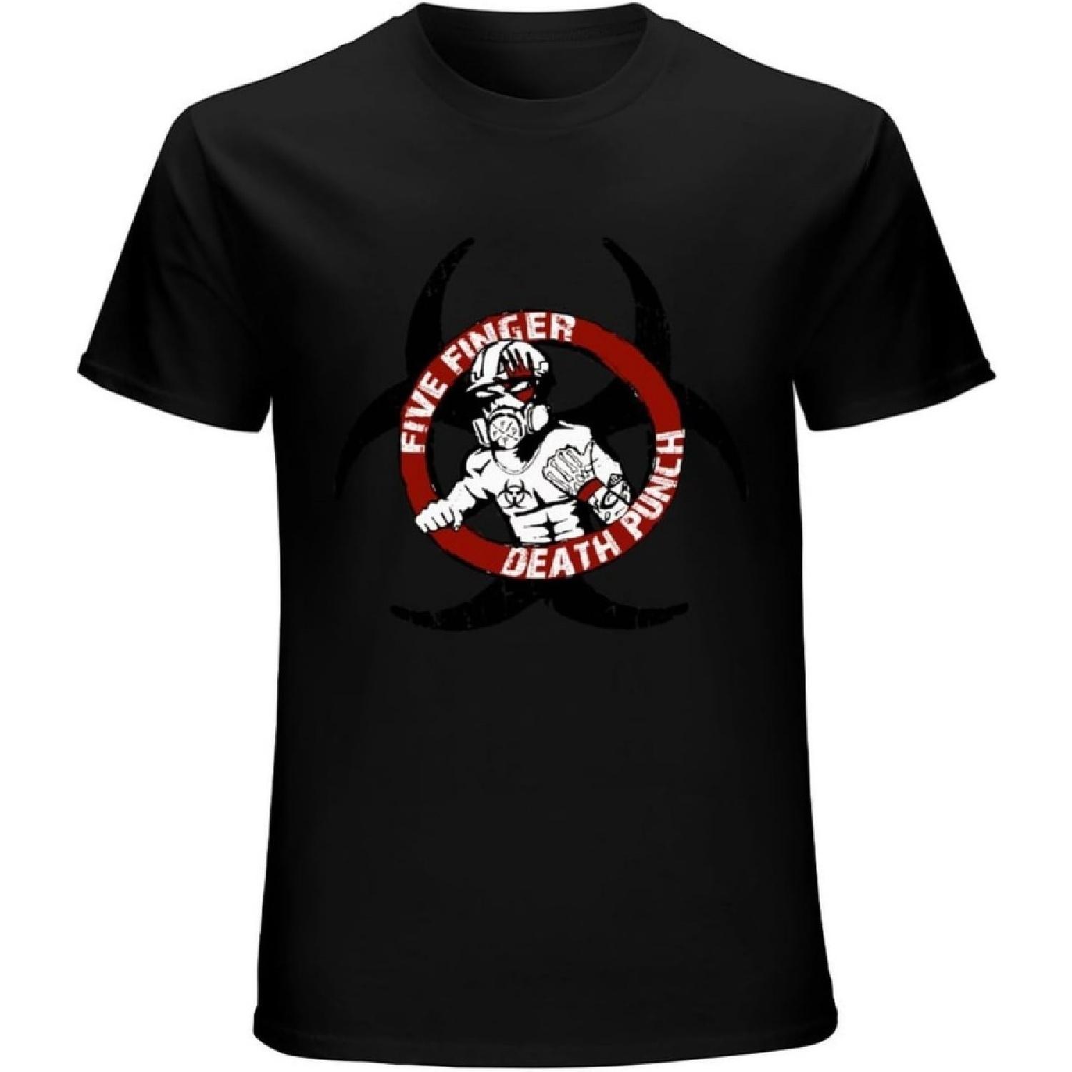 

xhaxhi Men s T-Shirt Five Finger Death Punch, 5FDP Soft Men s Workout Shirt Round Neck Sports T-Shirt for Men Breathable(2) XXXXXL різнокольоровий