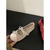 Evening wind shoes flat shoes ballet shoes French bow Mary Jane shoes early spring women's shoes with skirts soft-soled single shoes