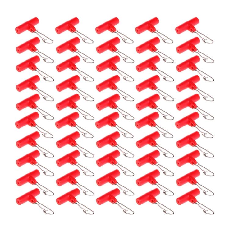 50pcs Sinker Slide Fishing Line with Duo-Lock Snap High-Strength Sinker Slider