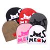 Cat Animal Pattern Knit Cap For Outdoor Activities In Autumn And Winter Fashion