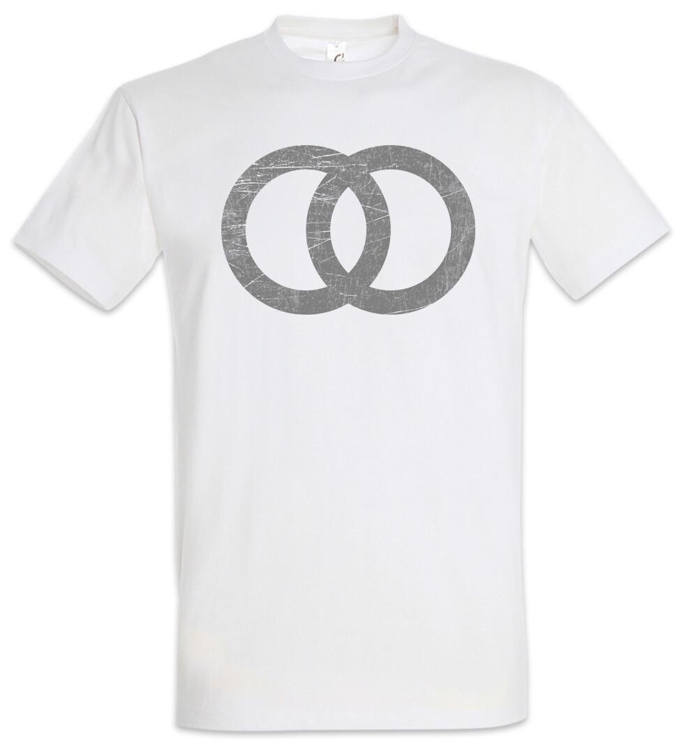 Wedding Symbol T-Shirt Marriage Just Married Ring Rings Sign- S