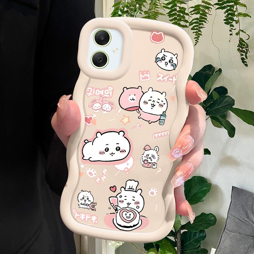 Chiikawa Soft Phone Cover for Samsung Galaxy A52 A73 A12 S24 Ultra 5G S23 S22 S21 S20 FE Wave Edge Shockproof Protective Rubber Case