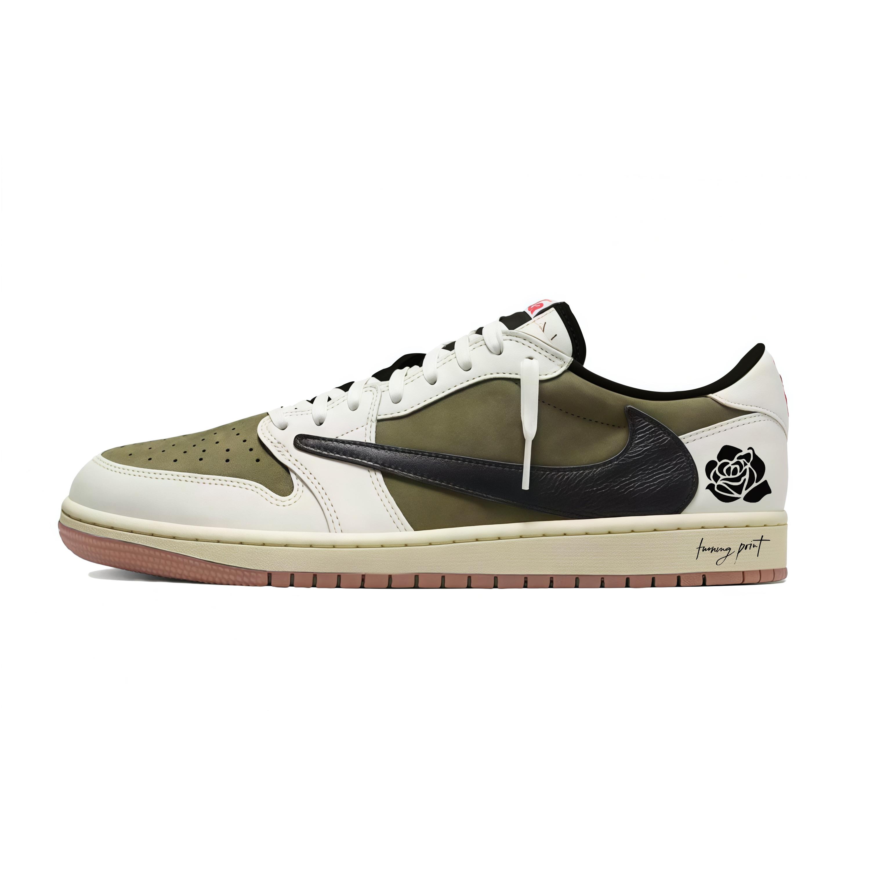

Travis Scott x Jordan Air Jordan 1 Asakusa Travis Scott X AJ1 Low Амортизація Низькі Кросівки в стилі ретро Баскетбольні Кросівки Унісекс DZ4137-700(Команда1698-) 41