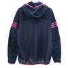 Adidas Neo Striped Pattern Track Jacket OT Navy Jersey Women Used