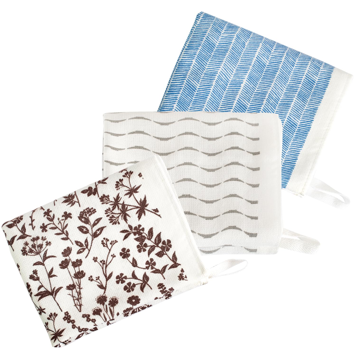 

Transparan Gauze Hand Towels with Magokoro Antibacterial and Senshu Towels Herring and Japanese-Made Loops, 3-Piece Set, Towels, Odor-Resistant, 100%
