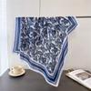 Cashew Print Imitation Silk Scarf Square Scarf High-End Shawl Versatile Neck Small Square Scarf Headscarf Scarf Women