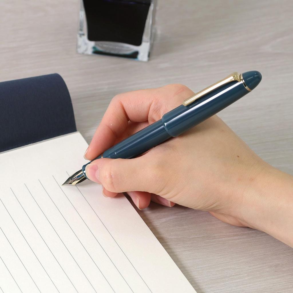 Sailor Profit Casual L Fountain Gold Clear Bold Made in Pen, Trim, Green, Nib, Japan, 11-0820-660