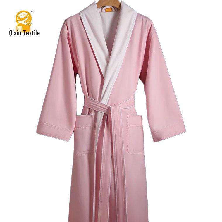 Luksusowy Szybkoschnący Szlafrok Unisex: Długie, Wodochłonne i Odprowadzające Pot na Wiosnę/Jesień