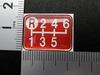 Tuningfan Shift Pattern Upper Left for Manual Transmission Emblem, Red, R, 6-Speed Vehicles, Forward, Elf, Fighter, Dutro, Red, SPE-R604