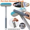 3 In 1 Pet Hair Remover Brush Long Handle Window Cleaning Brush Pet Fur Cleaning Tool Cat Dog Hair Remover Brush Pet Supplies