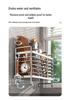 Wall-Mounted Stainless Steel Chopstick and Spoon Holder with Drainage