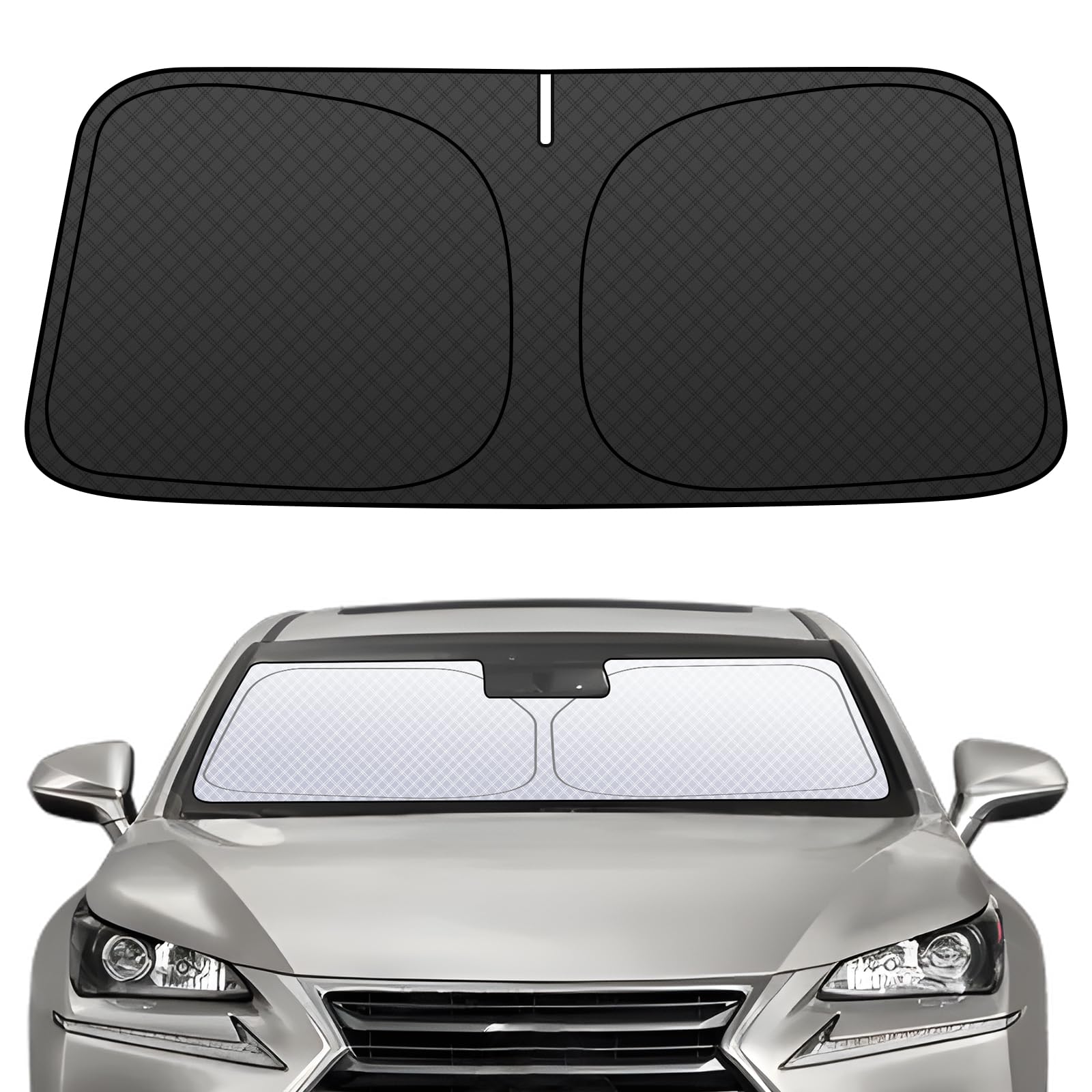 

Эксклюзивно для BLUESEATE Солнцезащитный экран на лобовое стекло для Nissan Kicks P15 и более поздних моделей УФ-свет Жара Идеально подходит для УФ Без света Легкое хранение Сумка в комплекте