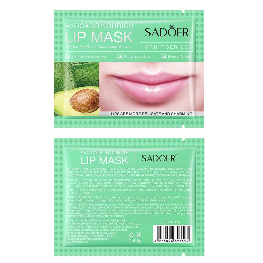 Variety Of Fruit Lip Mask Lips Nourishing Spa Moisturize Lips Lip Film 8ml
