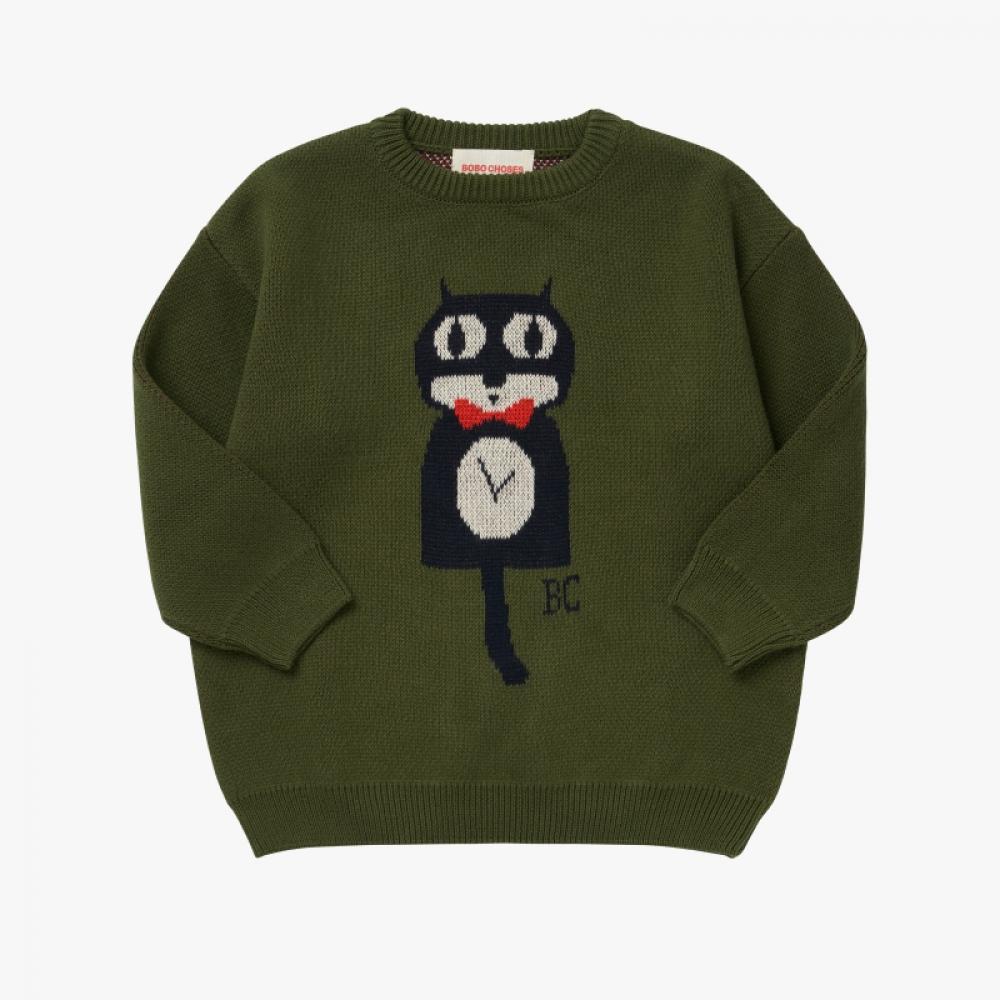 Boboshoz 222ac107 340 Cat Oc lOck Jacard Kids Knit