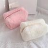 Plush Cosmetic Bag Convenient Storage Bag Large Capacity Toiletry Bag Multi-Layered Categorized Bag