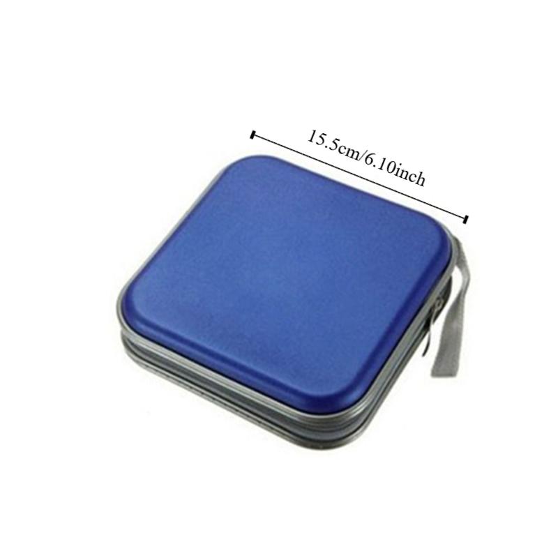 with Zipper Carry Pouch Holder Album Box CD Case Organizer Disc Wallet Storage