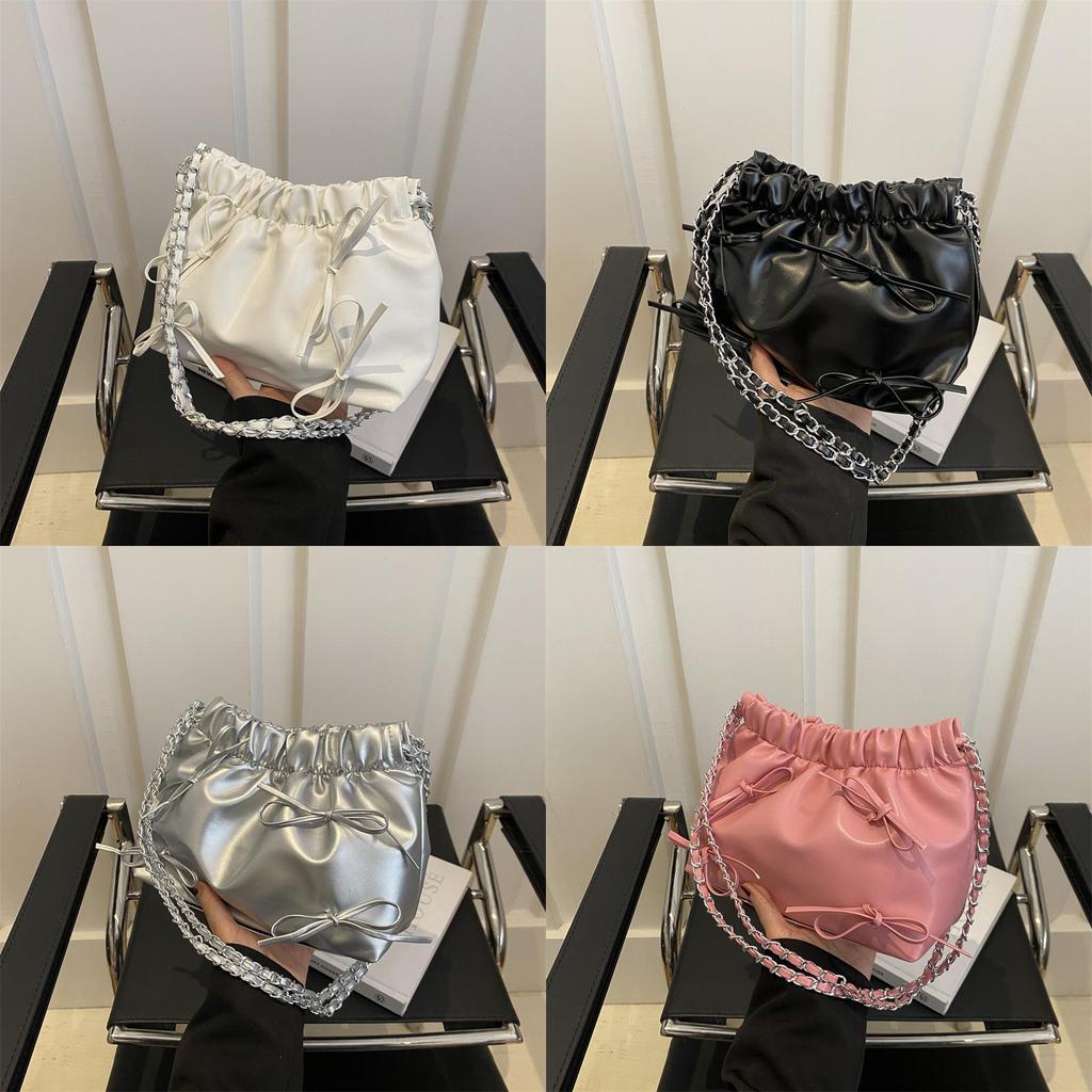 Pu Water Bucket Bag For Women With Magnetic Closure And Inside Phone Pocket For Casual Daily Use