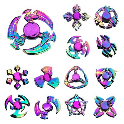 Dragon Wings Hand Spinner Niski Poziom Hałasu Wysoka Prędkość Metalowy Tęczowy Finger Spinner Stop Anty-Stresowy Żyroskop na Opuszki Palców Zabawki dla Dzieci