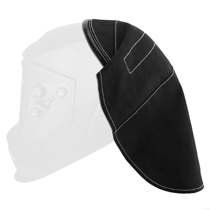 Leather Cloth Welding Helmet Cover Headgear Wide Protections Area for Industrial