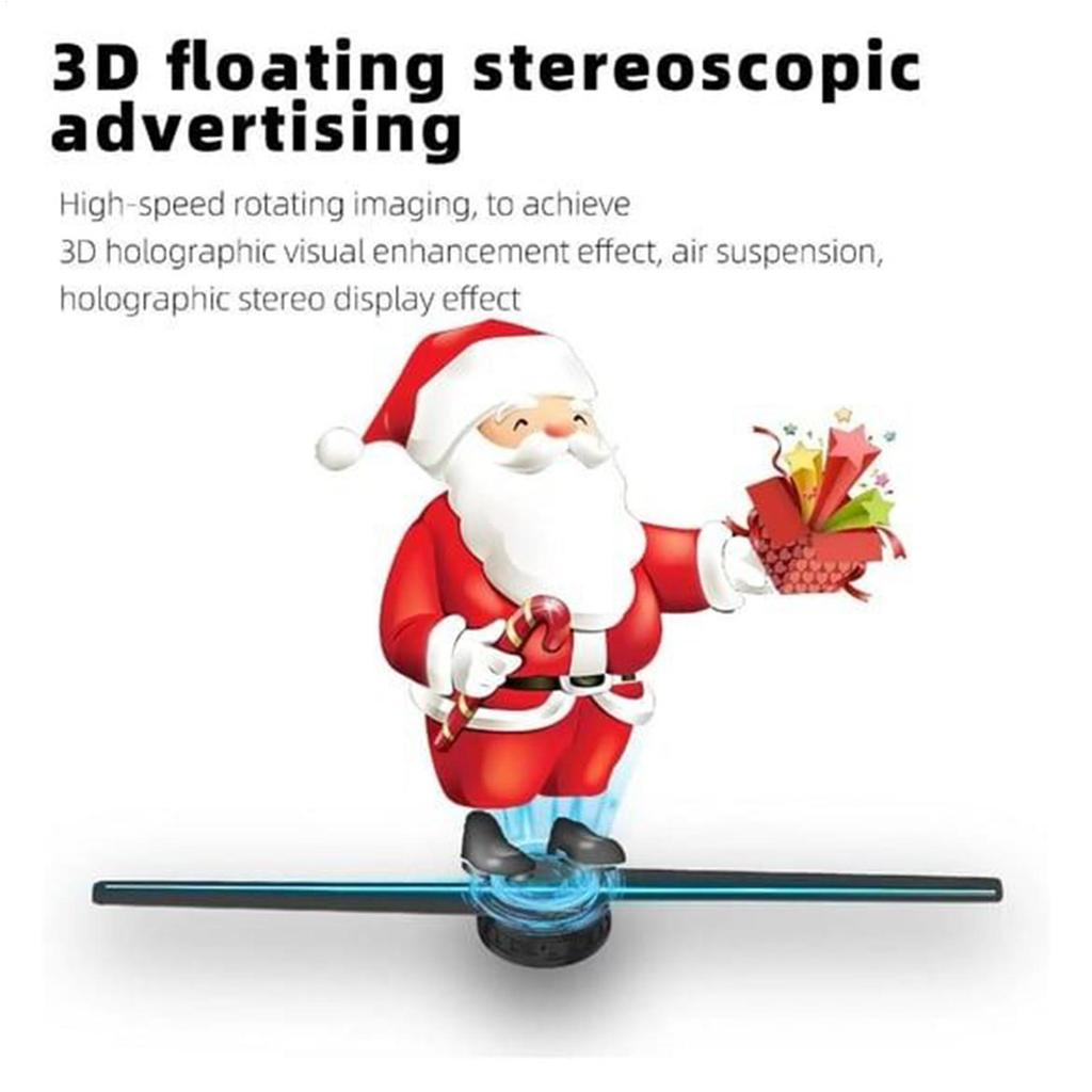 Hologram Fan 16.5-Inch Plug In Video Projector LED Hologram Fan 3D with WIFI and App Control for Nightclub Trade Show Museum
