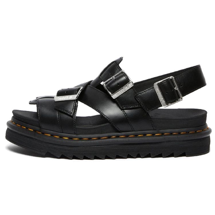 Dr. Martens Terry II Leather Strap Sandals Unisex Sandals Black 26520001