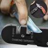 1pc Multifunction Pocket Knife Sharpener 4 In 1 Foldable Sharpening Stone with 3 Stages Ceramic & Carbide & Diamond Tapered