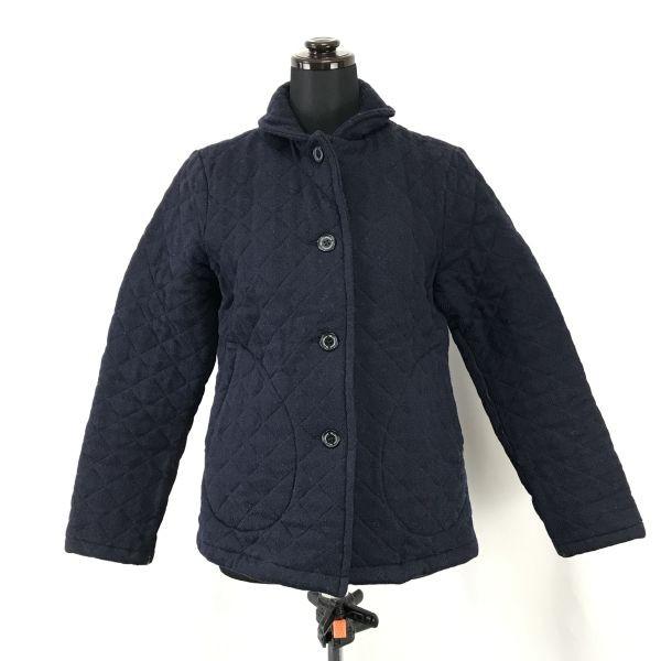 Traditional Weatherwear Short Quilted Coat Women’s XS Navy Mackintosh Japan(USED)