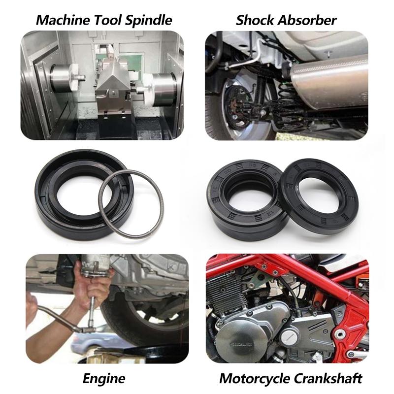 NBR Oil Seal TC 26x35x7 26x37x7 26x38x7 26x47x10 26x47x10  26x55x10 26x52x8 27x35x7 Rubber Shaft Double Lip Sealing Gaskets