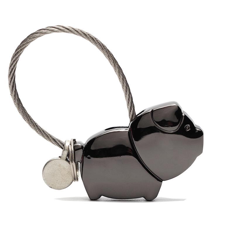 Car Key Chain Lovely Pig Kiss Couple Keychain For Lovers Gift Car Key Ring Key Car Keychain