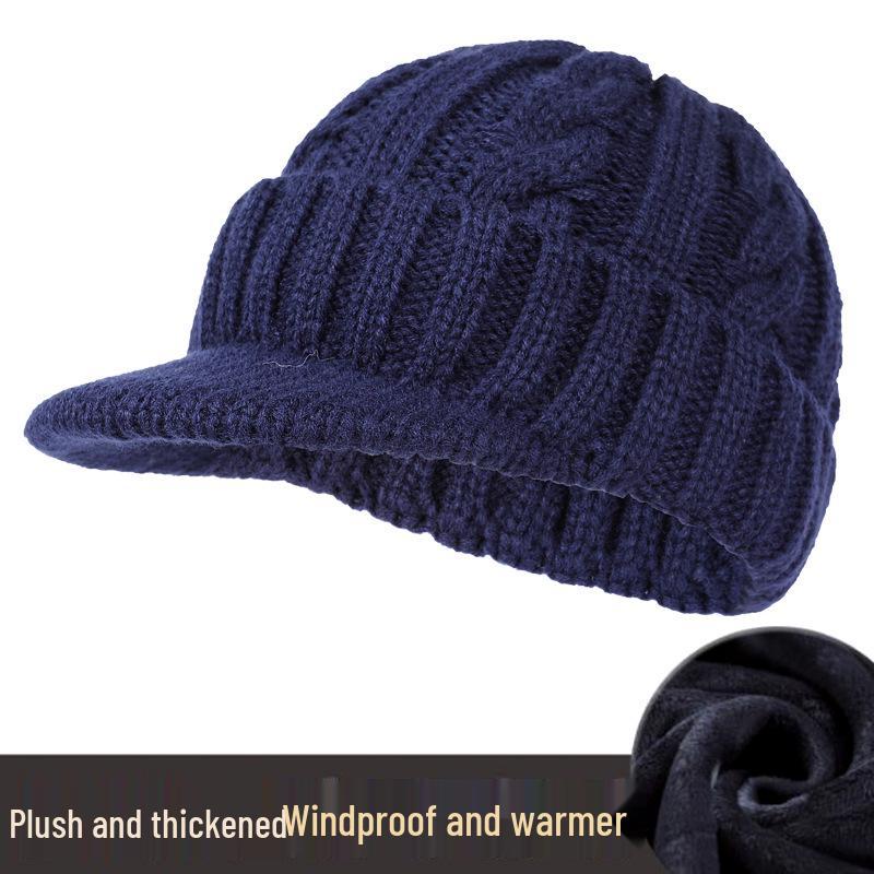 Unisex 2023 Winter Woolen Knit Hat with Ear Protection & Duckbill Design