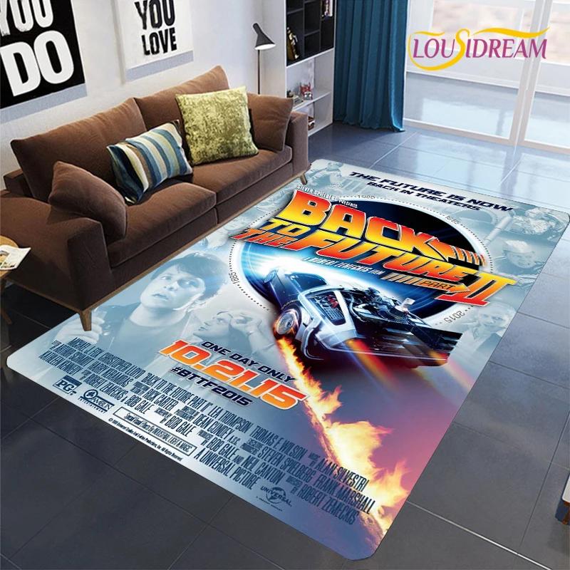 Back To The Future Creative Area Rugs,Carpet for Living Room Bedroom Home Decorative,Kid Rug,Kitchen Bathroom Non-slip Floor Mat