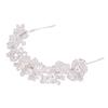 Svatební svatební čelenka Crystal Flower Tiara Crown Pearl drahokamu gumička do vlasů