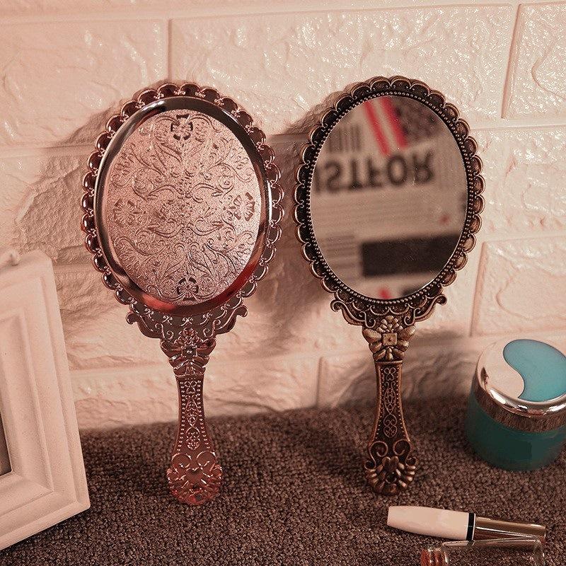 Cosmetic Mirror Vintage Handheld Mirror Travel Mirror Portable For Makeup Application Gifts Women