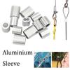 5-500Pcs Aluminium Crimping Loop Sleeve, Aluminum Ferrules Cable Crimp Sleeves for Wire Rope Stopper, Sturdy  Accessories