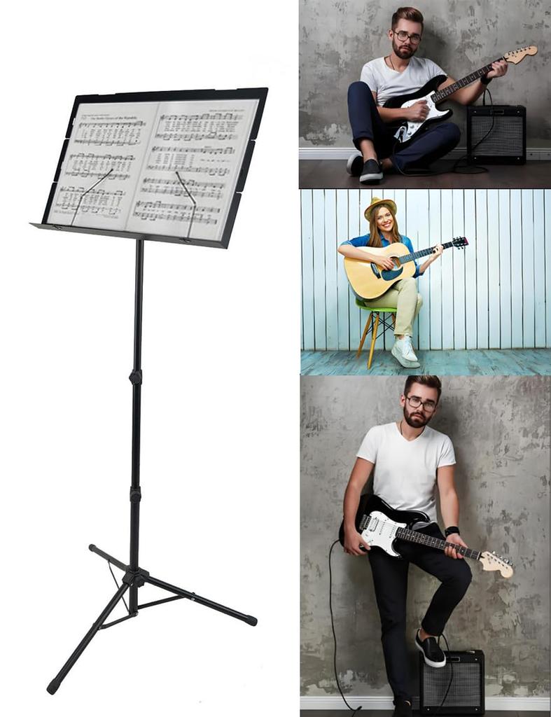 Lightweight Music Music Adjustable Desktop Lightweight Music Spectrum with Storage Easy To Carry Foldable, Stand, Stand, 79-142cm, Tripod, Stand,