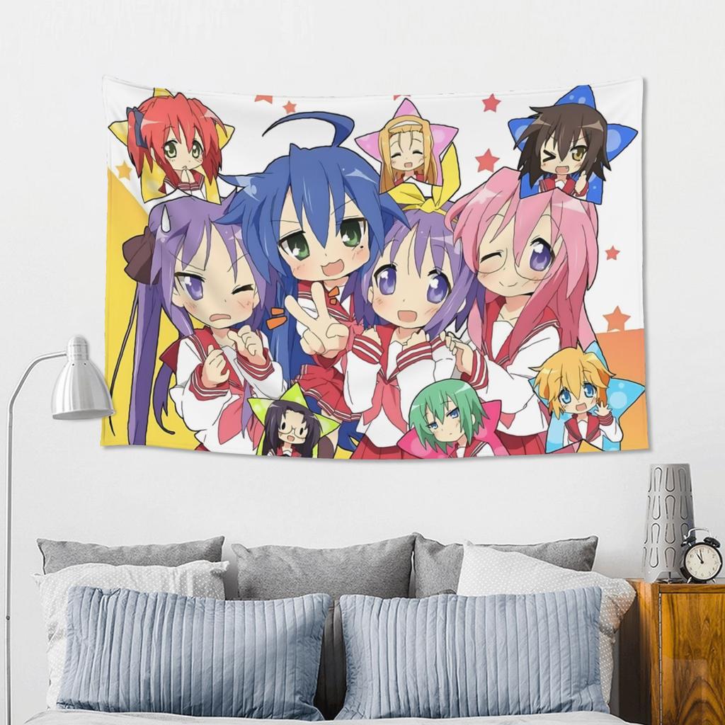 Colorful Anime Girl Tapestry Bedroom Decoration Wall Hanging Blanket Tapestry Cool Stuff For Room