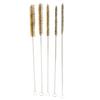 5Piece Brass Pipe Cleaning Brush Set Long Handle Brass Wire Brushes for Tube Cylinder Bore Cleaning 6 15mm