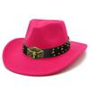 New fashion bull head accessories peach top top hat personalized grassland Tibetan western cowboy hat versatile cowboy hat