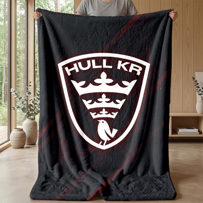 Coperta in Pile Flannel Hull KR Coperta Calda e Accogliente per Divano Letto Viaggio Uso in Tutte le Stagioni