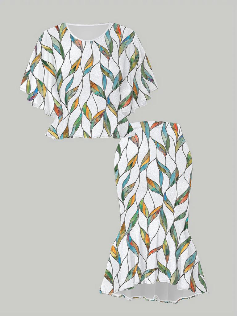 3D Printed Classical Totem Women's Print, Fashionable Large-sized, Elegant, Versatile for All Seasons. T-shirt, Skirt and Set, Fashionable Style