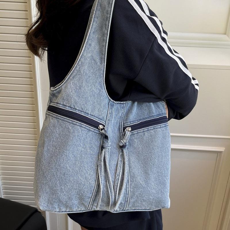 New Large-capacity Shoulder Tote Bag Women's Fashion Versatile Commuter Handbag Casual Armpit Bag