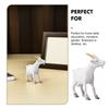 ERINGOGO 8 Pieces Goat Figurines, Miniature Goat Models, Cartoon Style Animal Figures for Micro Landscapes, Desktop Ornaments, Home Decor, Great Gift