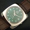 USED JAPAN VINTAGE ORIENT AUTOMATIC 46941 MENS GREEN COLOR DIAL WATCH a702203-5 R123-a702203