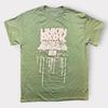 T-Shirt Tour Linkin Park 2007 Uomo Taglia Media Verde Asia Australia Nuova Zelanda Maglietta